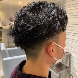 パーマ メンズ 竹下 実穂のヘアスタイル