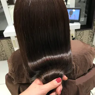 ロング 中谷 明日香のヘアスタイル