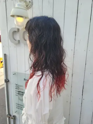 セミロング パーマ coii コイ【原宿/表参道】のヘアスタイル