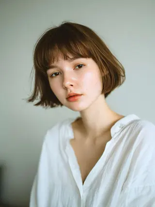ショート ｵｶﾓﾄ ﾐｽﾞｷのヘアスタイル
