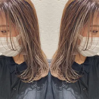 ミディアム カラー ヘアアレンジ 竹内啓太 ボブのヘアスタイル