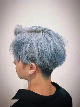 ショート カラー メンズ 六本木ビジネスヘア HIROGINZAのヘアスタイル