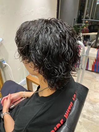 パーマ メンズ 🌴パーマオタク🌴 長谷川 諒佑🌈のヘアスタイル