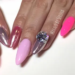 ロング カラー ネイル SUNNY BAE. SERINAのネイルデザイン