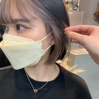 ミディアム Haru/THREE …by velvetのヘアスタイル