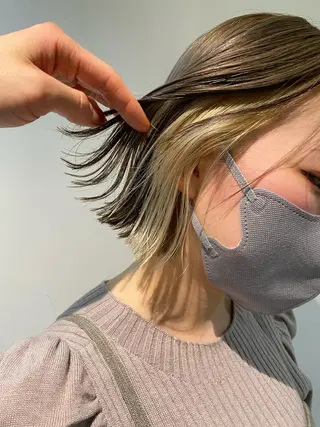 ショート CHIBA/マンツー マン/艶髪と透け感のヘアスタイル