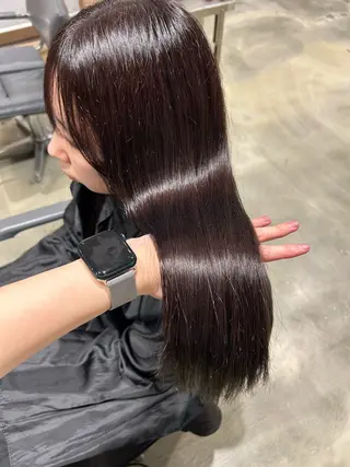 ロング カラー 新宿ハイトーン/ カットモデル/のりかのヘアスタイル