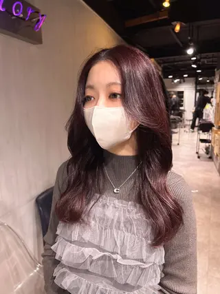 ミディアム MEI🎀垢抜けカラ ー🎀韓国styleのヘアスタイル