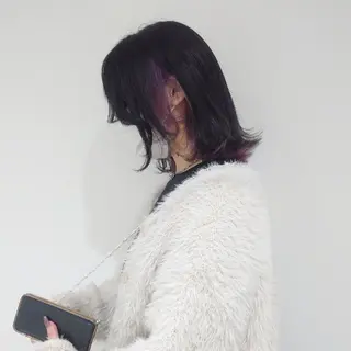 ミディアム カラー E Komo hair所属・Wow❕E Komo hair 永井一輝のヘアスタイル