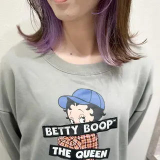 ミディアム カラー ヘアアレンジ autre所属・大久保 ひでなりのヘアスタイル