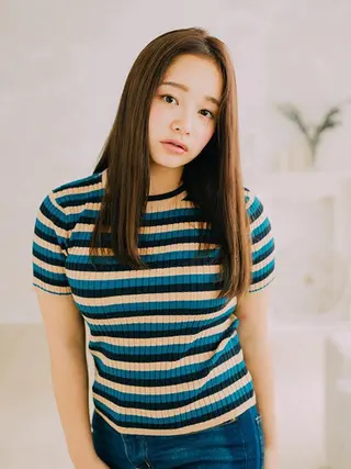 ロング カラー ハイライト&曲がる 縮毛矯正特化 玉置のヘアスタイル