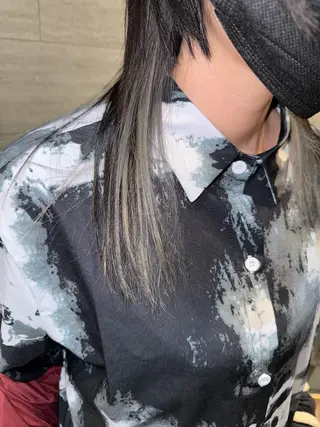 セミロング カラー 花見 亜沙美のヘアスタイル