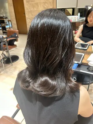 パーマ 🎀大竹美侑／顔まわ りカット／レイヤーのヘアスタイル