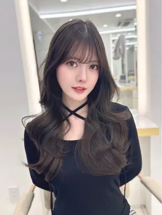 ロング MAEUL luna所属・前髪顔周り/レイヤー 韓国/桔川恒のヘアスタイル