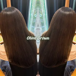 ロング カラー 透明感/暖色カラー/ ヘアアレンジ/Meiのヘアスタイル
