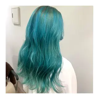 ロング カラー あべ ゆうかのヘアスタイル