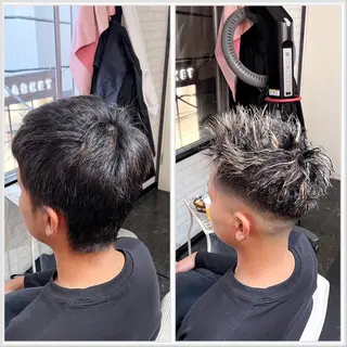 ショート カラー パーマ メンズ Kimura Shinyaのヘアスタイル