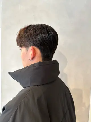 ショート メンズ 渋谷レイヤーカット/ 暖色艶カラー🩵高橋のヘアスタイル