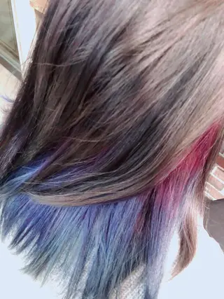 ミディアム カラー 藤木 雅俊のヘアスタイル