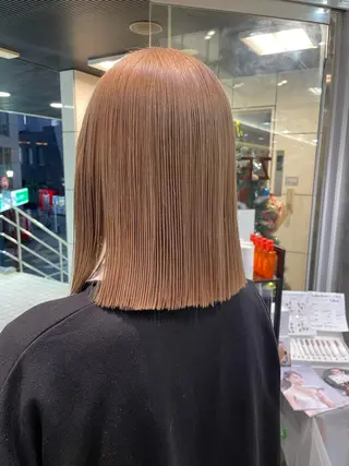 ミディアム ニュアンスネイル/ ボブ/まちゃこのヘアスタイル