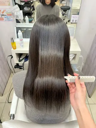 セミロング 【髪質改善カラー】 あむ·. ⟡ 🖤のヘアスタイル