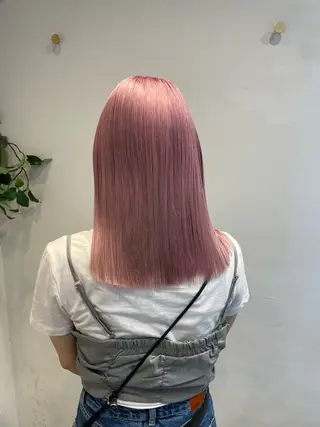 ミディアム カラー 石川 優奈のヘアスタイル