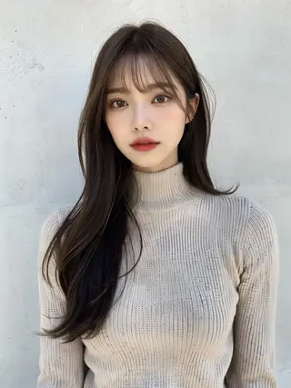 セミロング 髪質改善🇰🇷 レイヤーカット/梅田のヘアスタイル