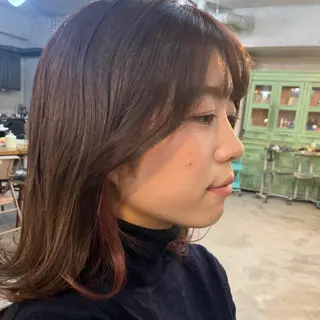 ミディアム カラー パーマ メンズ 南堀江🌿パーマ Tetsu【テツ】のヘアスタイル