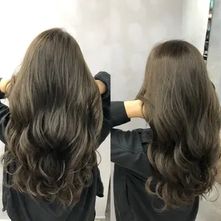 セミロング 🌟髪質改善ケアカラ ー美髪縮毛矯正y🌟のヘアスタイル