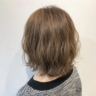 ミディアム カラー 髪質改善ストレー ト指名NO.1林駿希のヘアスタイル