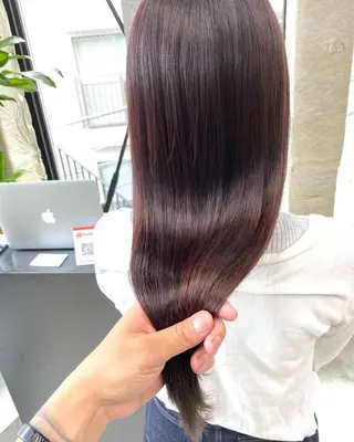 ロング カラー パーマ OVER→三軒茶屋 /縮毛矯正・髪質改善のヘアスタイル