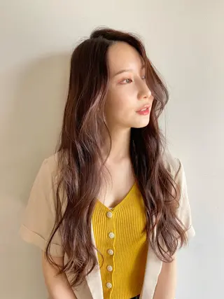 ロング カラー パーマ CreBiA名駅 副店長 Fukuのヘアスタイル