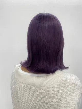 ミディアム カラー ✴︎ヒラガカナ✴︎ ECLAT HAIRのヘアスタイル