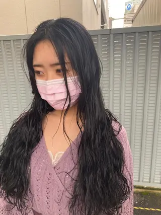 ロング 松澤 勇輝のヘアスタイル