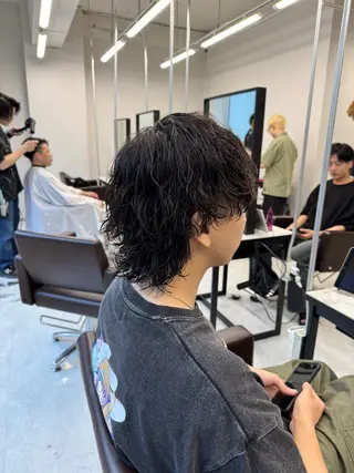 ショート パーマ メンズ メンズカット/波巻き TAKUMAのヘアスタイル