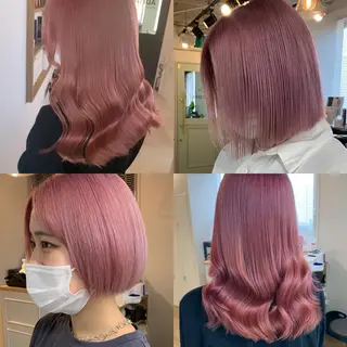 セミロング カラー FRAME+spa&hair roomなんば駅前店所属・🌸MAYU🌸 ハイトーン➕レイヤーのヘアスタイル