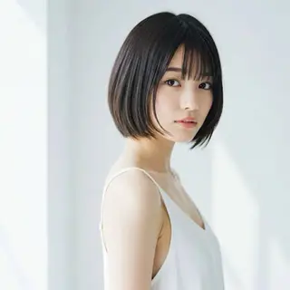 ミディアム Ang　関 貫太郎のヘアスタイル