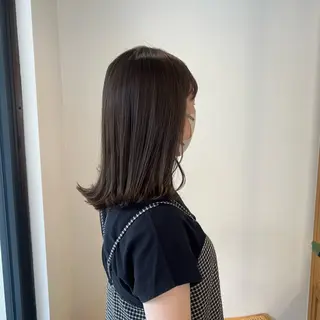 ミディアム ショート/ボブ/顔周 りレイヤー/RINAのヘアスタイル