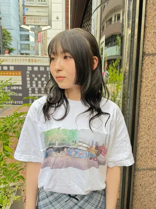 セミロング カラー Seeknext // Rukaのヘアスタイル