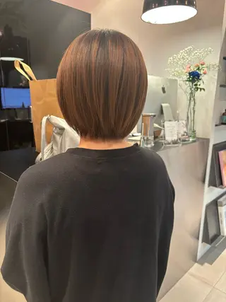 ショート riria/ショート /ブラウンカラー🎀のヘアスタイル