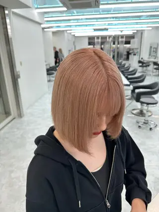 ショート カラー ダブルカラー 韓国ヘアKYONのヘアスタイル