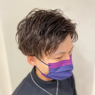 ショート パーマ メンズ 橋本 琉磨のヘアスタイル