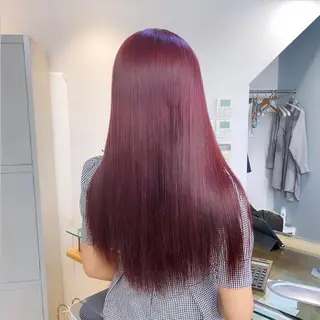 ロング カラー パーマ ヘアアレンジ メンズ キッズ ネイル マツエク・マツパ アイブロウ 暖色系/透明感 治野心のヘアスタイル