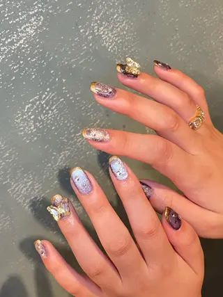 ショート カラー ネイル ネイルサロン リリーブランシュ所属・森 瑞紀のネイルデザイン