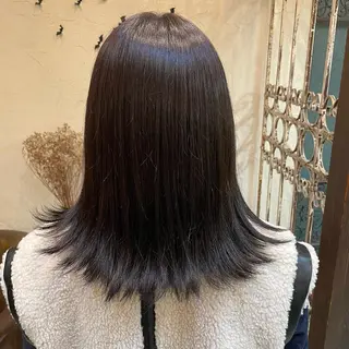 セミロング カラー 吉田 百花💛のヘアスタイル