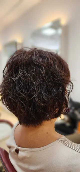 ショート パーマ カラー hairmake Juinのヘアスタイル