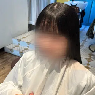 ロング クロスパーマ× 縮毛矯正🫧あゆみのヘアスタイル