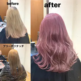 セミロング カラー 韓国レイヤーカット★ 小林大樹のヘアスタイル