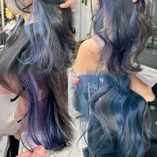 ミディアム カラー ブリーチダブルカラー 【koide】のヘアスタイル