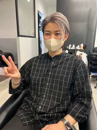 ショート カラー メンズ kimika🥑 メンズ/髪質改善のヘアスタイル